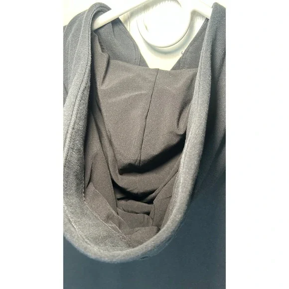 Lululemon Mens City Sweat Pullover Hoodie Black Size M Raglan Sleeve LM3AUPS